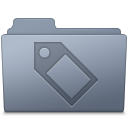 Tag Folder Graphite Icon 128x128 png